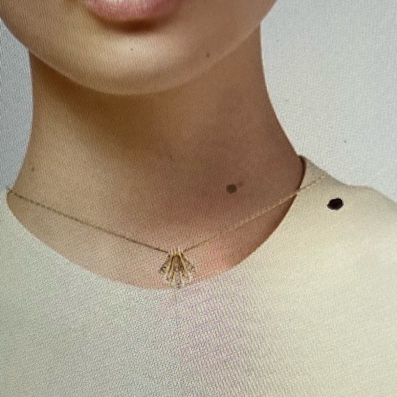 CHRISTIAN DIOR VINTAGE CRYSTAL FLOURISH PENDANT NECKLACE - Picture 3 of 4